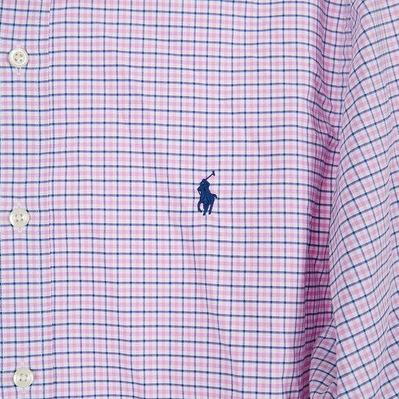 Ralph Lauren Performance Pink Button Down Shirt Men's XL - Picture 3 of 7